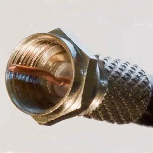 Conector macho F impermeable, conector catv RG6 de compresión, hecho en china