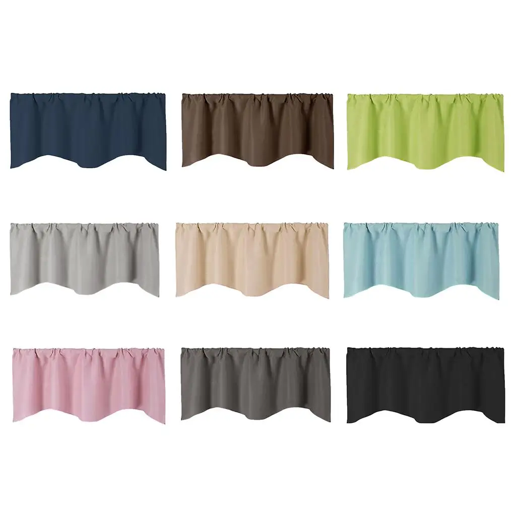 Elegant Window Valances - Stylish Curtain for Small in Bathrooms, Living Rooms, and Kitchens