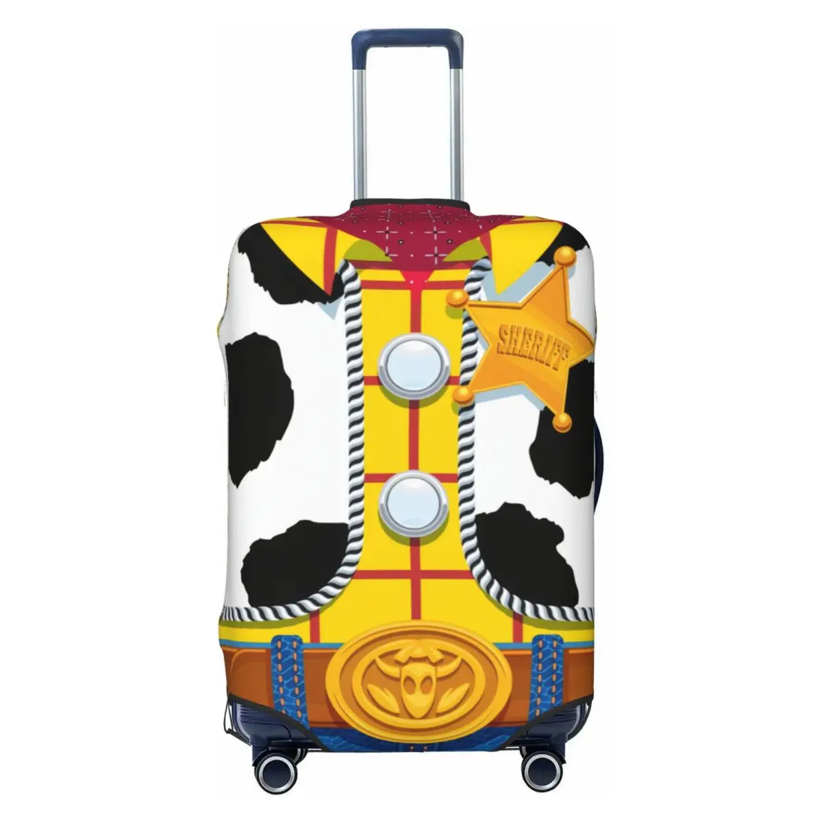 

Fashion Toy Story Woody's Sheriff Outfit Luggage Cover Protector Elastic Cartoon Travel Suitcase Covers