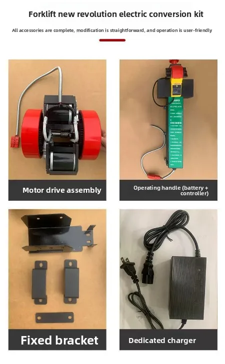 Semi-Electric Trailer Hydraulic Handling Forklift Modification Kit 2 Tons 3 Tons Manual Pallet Truck Stacker Modification
