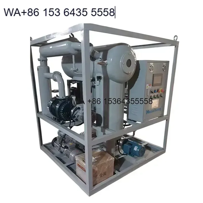 Wmwmnu for Huazheng HZLY-50A Double Stage Vacuum Oil Purifier Transformer Dehydration Degassing Regeneration Filter
