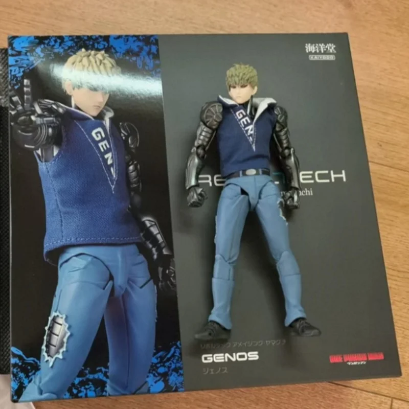 حقيقية في المخزون Revoltech مذهلة ياماغوتشي واحد لكمة رجل جينوس لعبة نموذج جمع هدية عيد ميلاد عمل الشكل أنيمي