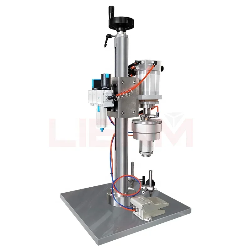 Pneumatic Control Perfume Production Line Machines Mashinery Sealing Machine Crimping Machine for Bottles Perfumery