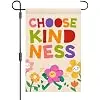 Choose Kindness Garden Flag 12 x 18 Inch Double Sided Burlap Funny Floral Inspirational Garden Flags Farmhouse Yard Lawn Out jjp