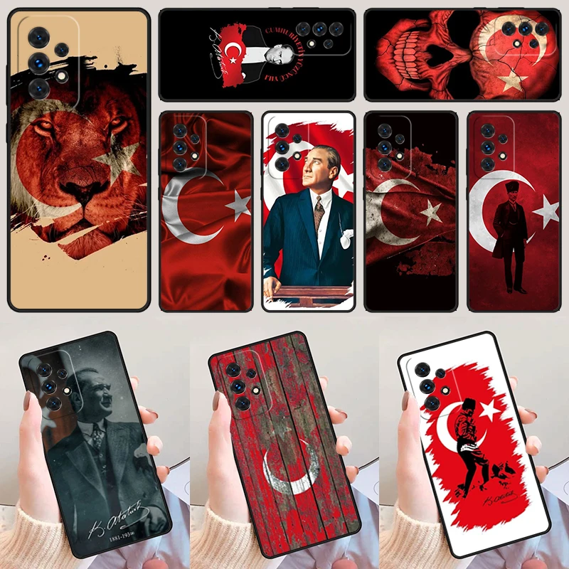

Турецкий флаг Ataturk для Samsung Galaxy A52 A72 A73 A20e A21S A50 A70 A11 A12 A42 A31 A40 A51 A71 A32 A80 A91, чехол для телефона