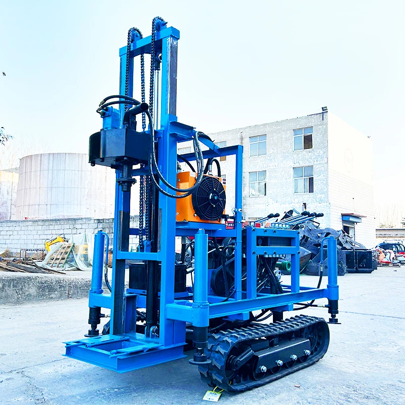 Customized 22hp Precision Drill Equipment Hydraulic Crawler Diesel 200m Water Well Drilling Rig