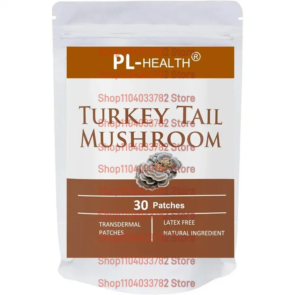 Turkey Tail Mushroom Transdermal Patches Promotes Balanced Immune and Digestive System 30 Patches