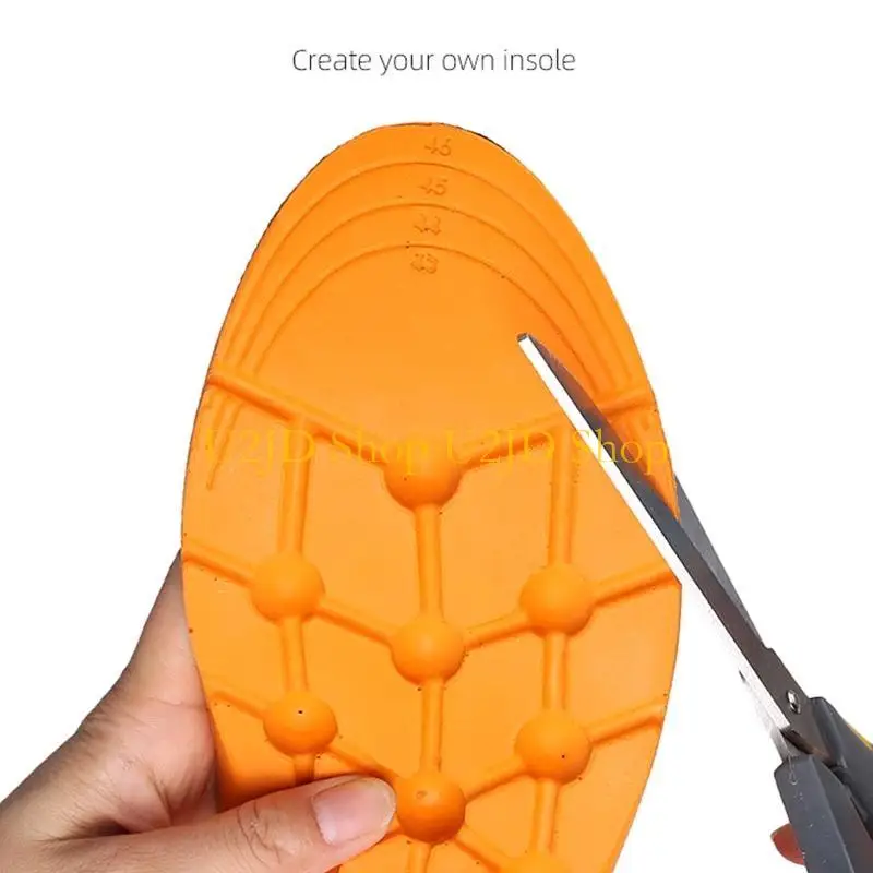 U2JD 1 Pair Comfortable Replacement Shoe Insole Inserts Foot Massage Breathable Shoes Soles Relief Insoles for Working Daily Use