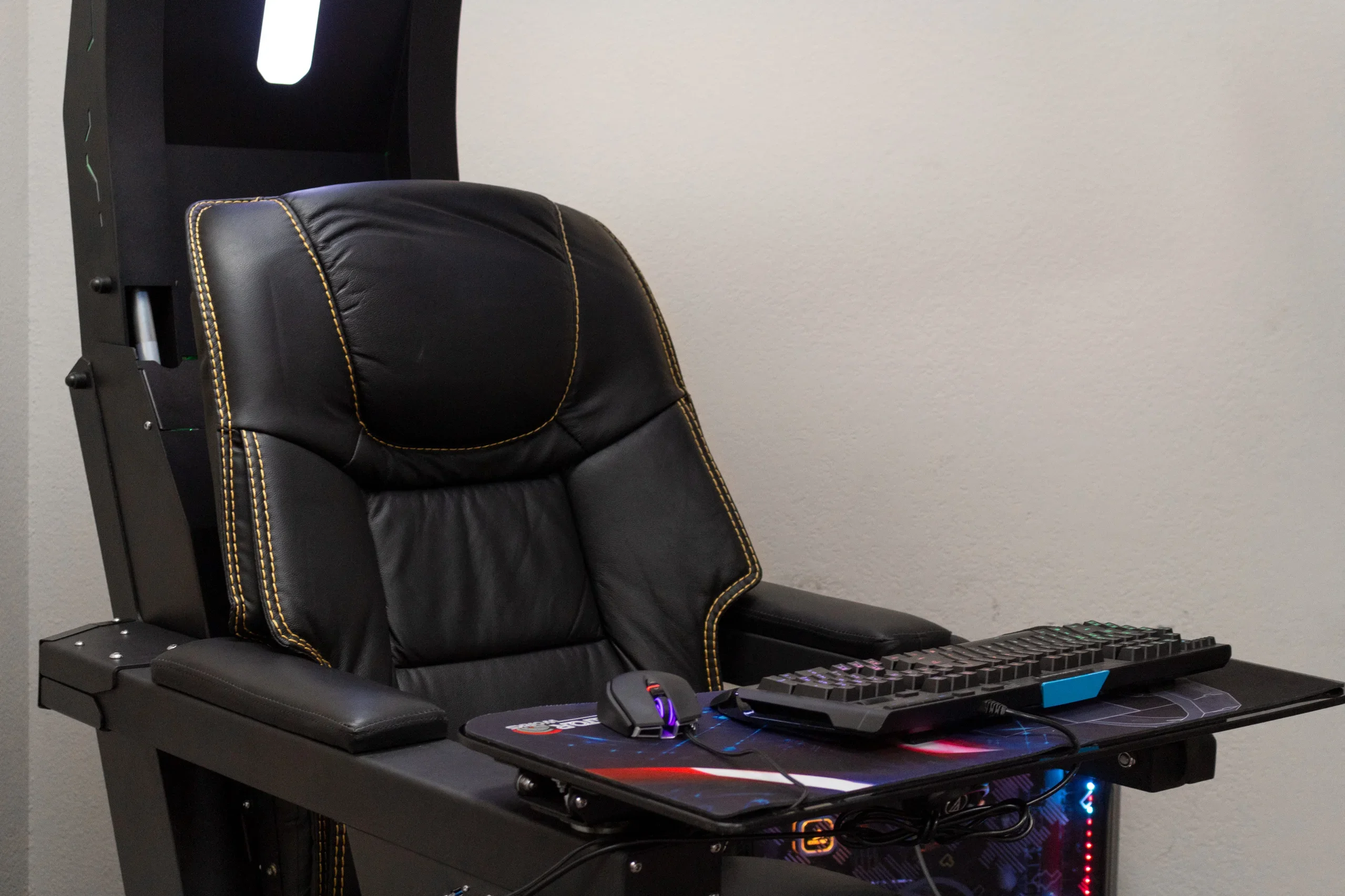 Cadeira de couro genuíno com Massagem, ergonômico reclinável, gravidade High End, Cockpit Gaming, Oem Imperial Works, Iwo Modelo, IWR1