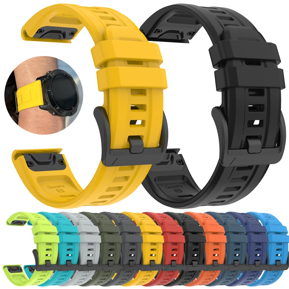 22/26 mm weiches Silikonarmband für Garmin Fenix 8 8pro 51 mm E 47 mm 7X 7 6X 6 5X 5 Plus Epix Pro Gen 2 Instinct 3 2X QuickFit-Bänder