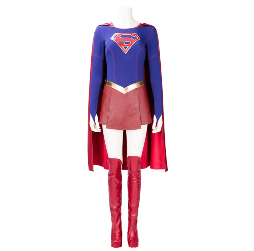 

Kara Cosplay Anime Kent Dress Costume Set Uniform Battle Suit Halloween Carnival Costume Exotic Pants