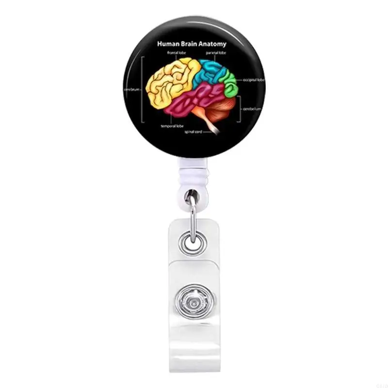 Retractable Badge Reel Medical Worker Work Card Clip Doctor Nurse ID Name Card Display Tags Staff Card Badge Holder