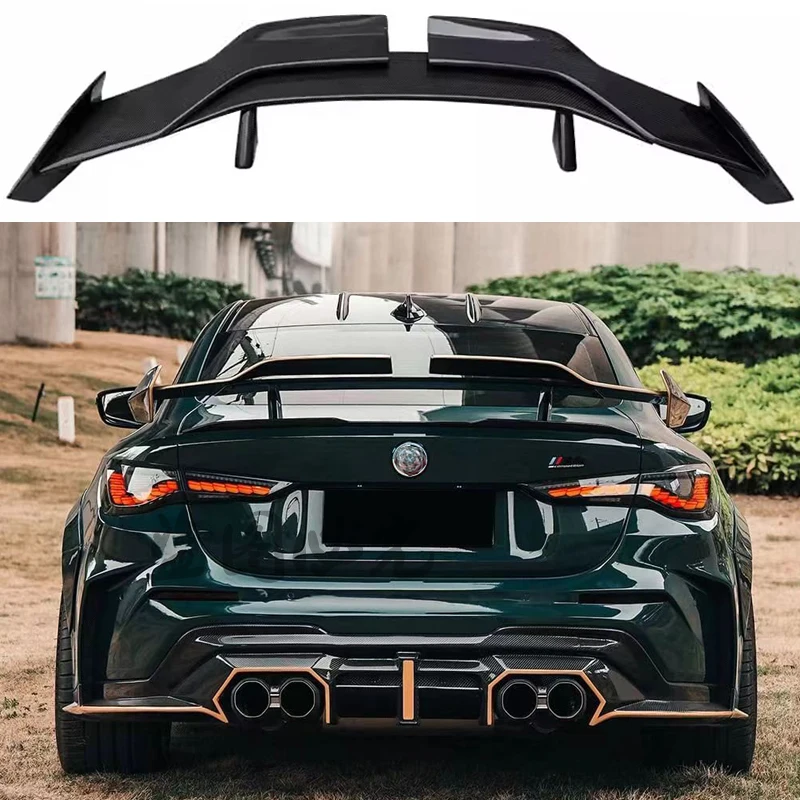 

For BMW M4 M3 M5 G38 G30 G15 G20 G80 G82 G22 High Quality Carbon Fiber Rear Roof Spoiler Wing Trunk Lip Boot Cover Car Styling