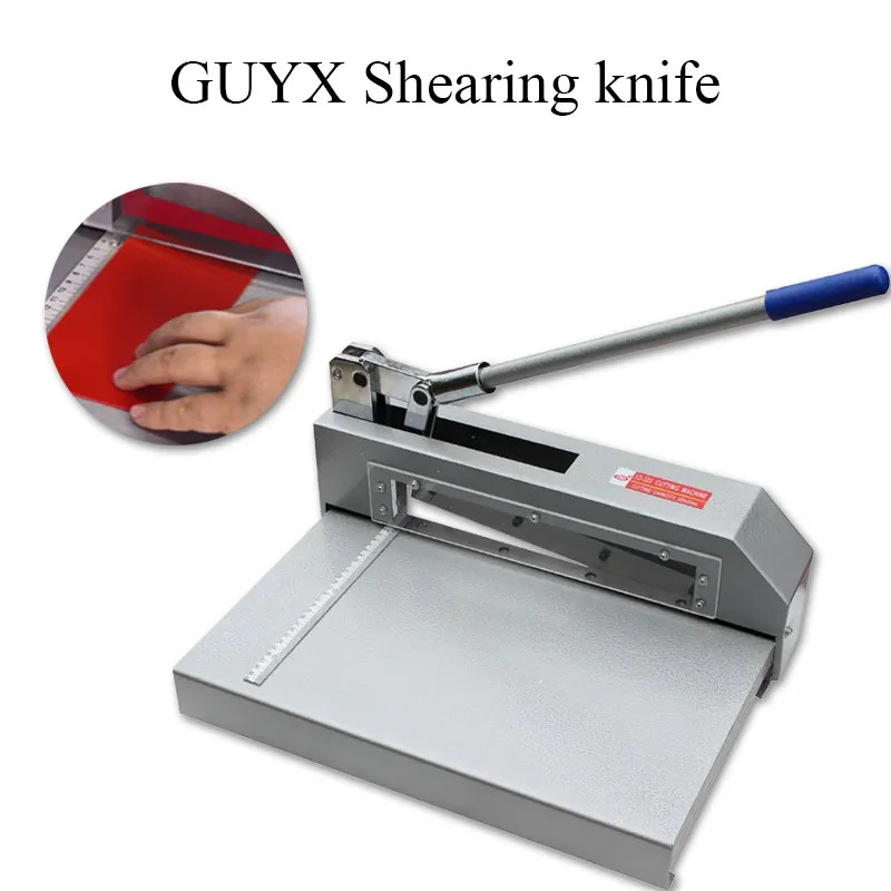 Manual Guillotine Metal Shear Hand Plate Shear Heavy Duty Metal Steel Aluminum Copper Sheet Cutter PCB Board Cutting Machine