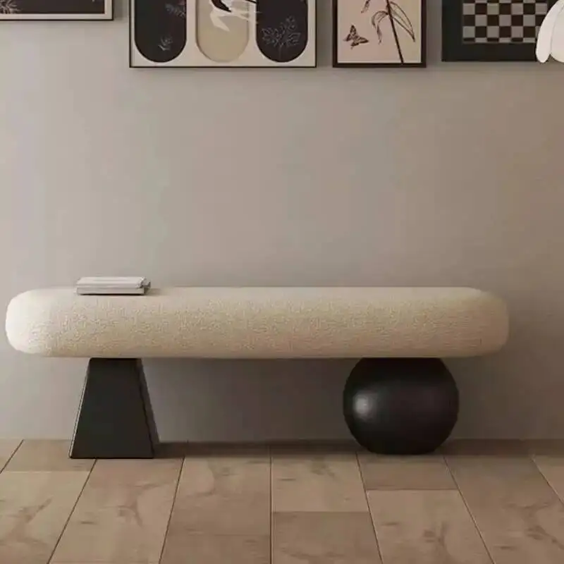 Tür Ende Nordic Bett Einfache Solide Stuhl Hocker Holz Hocker Schuh Eingang Ändern Ändern Hocker Sofa Schuh Lange Niedrige Hocker