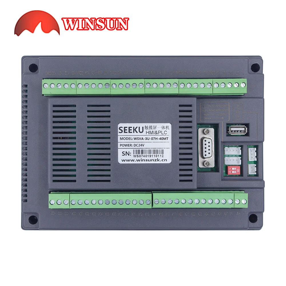 Imagem -05 - Seeku-tudo em Uma Tela de Toque com Plc Integrado Polegada Hmi Modbus Analógico Ws7040 24 Polegadas 16 Painel de Saída 010v 420ma