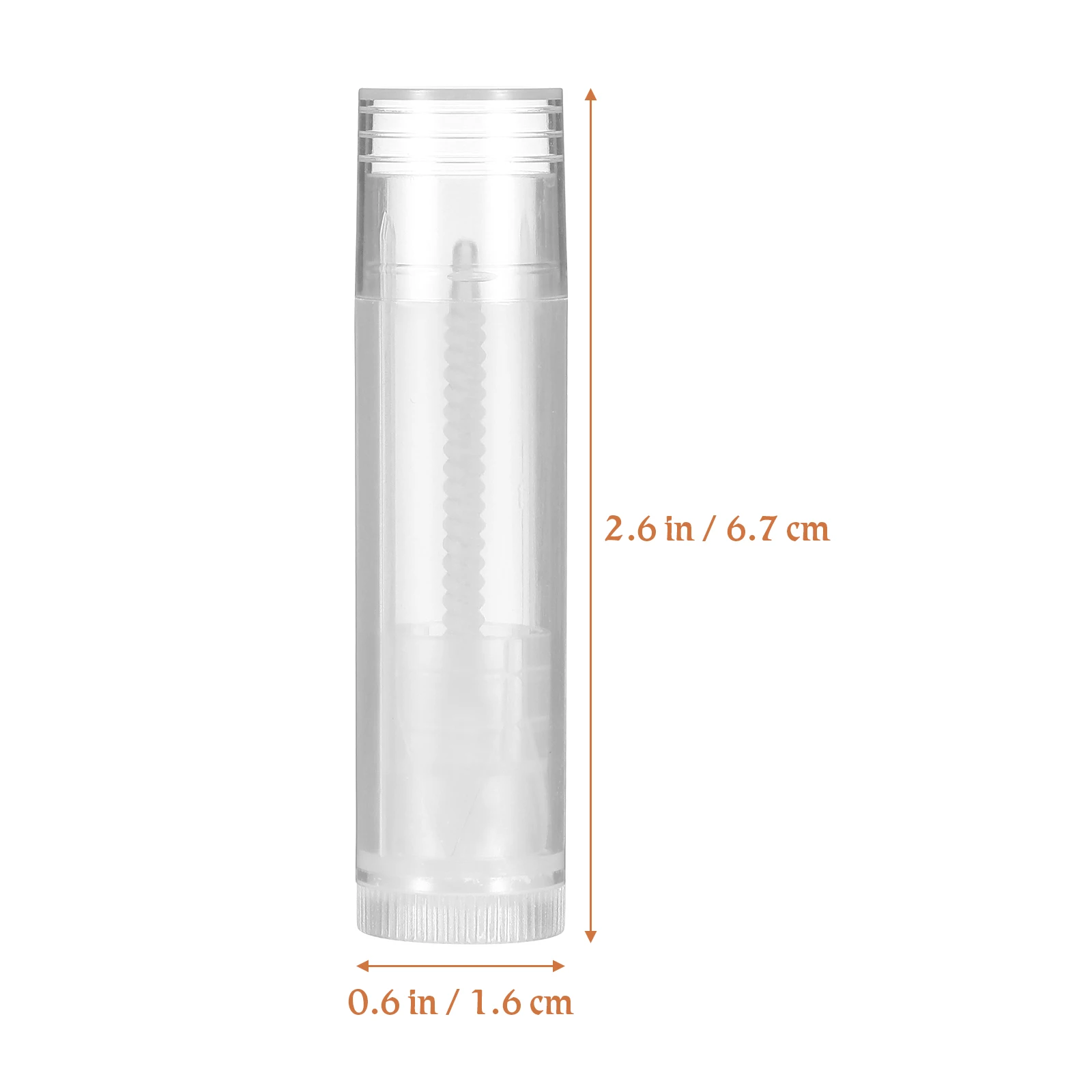 50 stuks lippenbalsem tubes push-wielmechanisme lege transparante containers doppen DIY lippenstift tube opslag lip container tubes