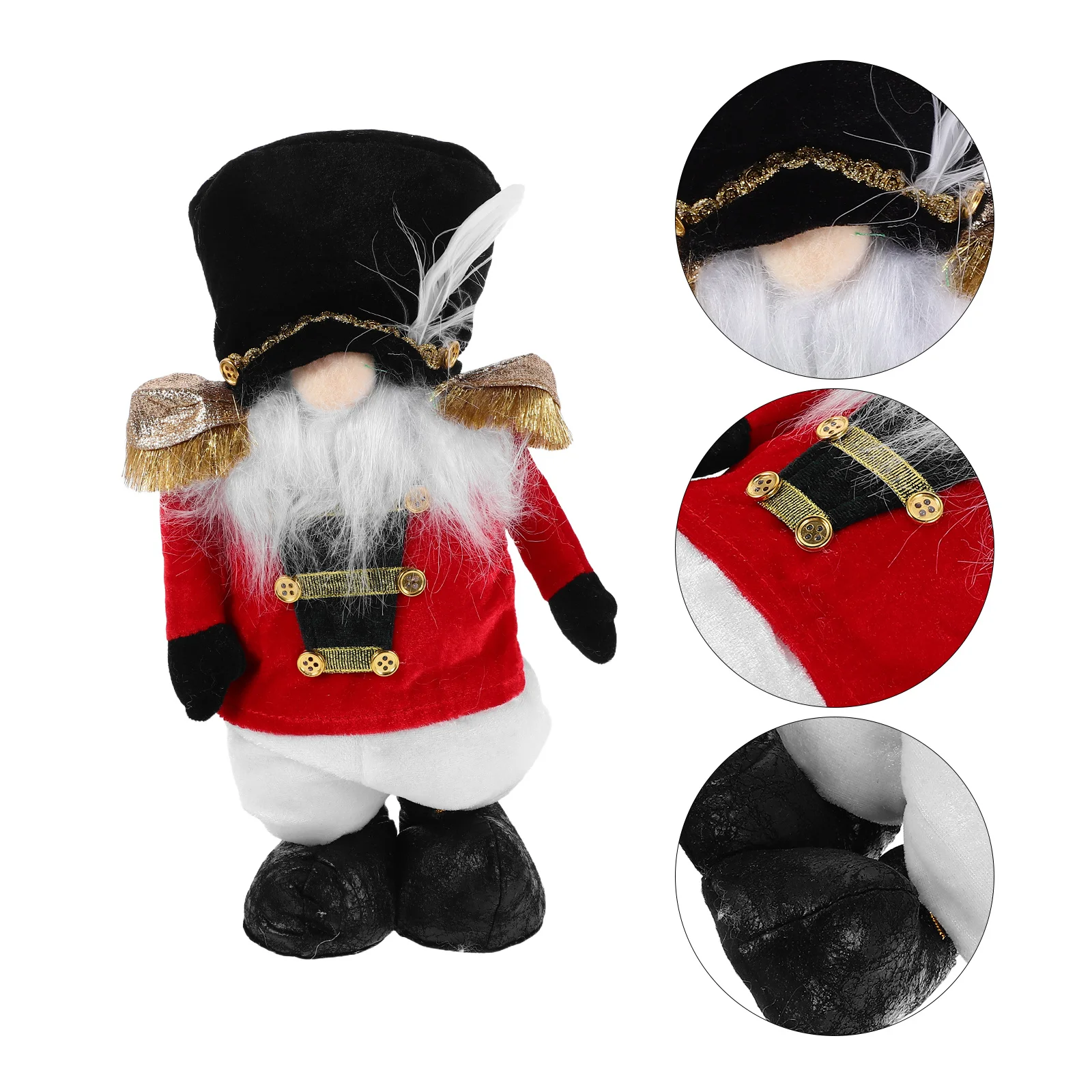 

Stretchable Soldier For Christmas Table Christmas Ornament Decor Holiday Party Display Standing Ornament