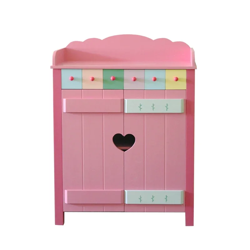 Locker Solid wood shoe cabinet Toy cabinet Prop cabinet
