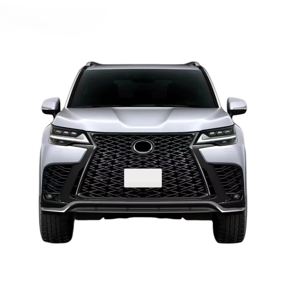 

For Unique Design PP ABS Black Body Kit Grille Chrome Front And Rear Bumpers For Lexus LX600 2022