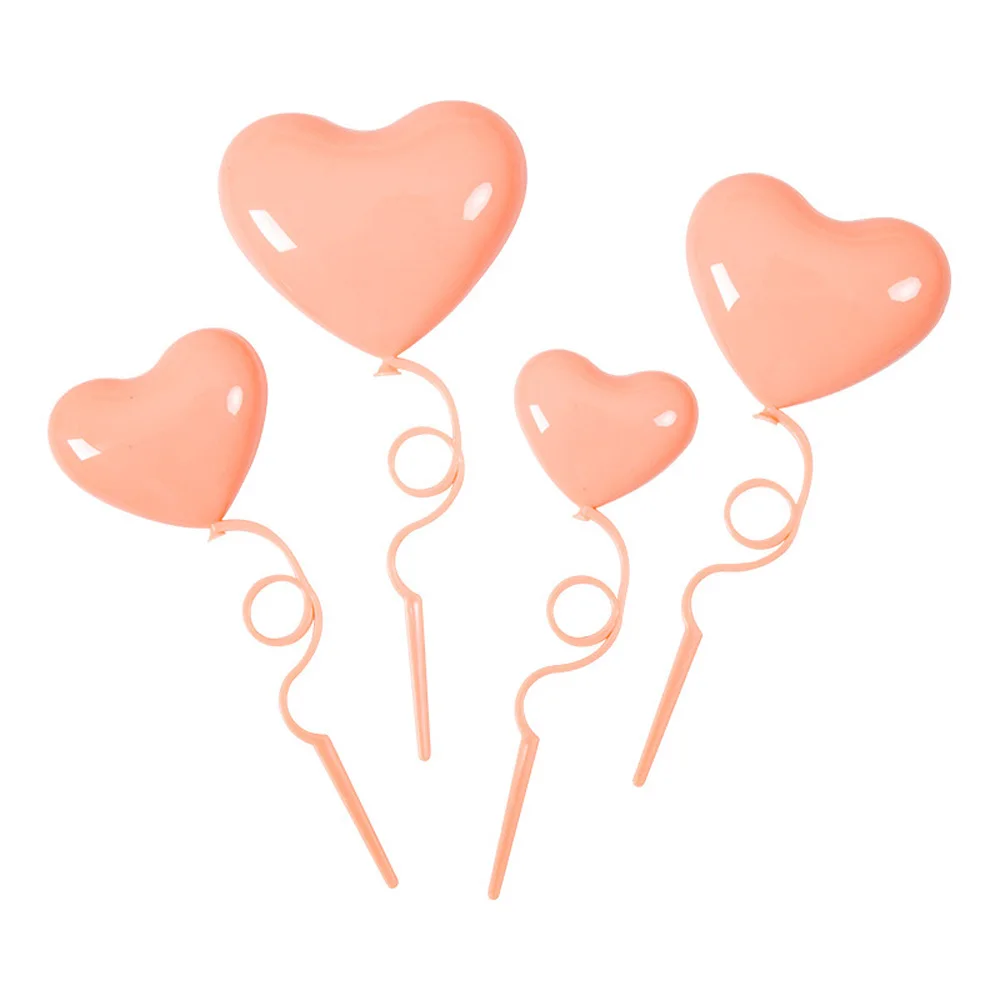 

Love Balloon 4pcs/set Pennant Cake Flag Confession Cake Topper Cake Decoration Valentine's Day Party Supplies