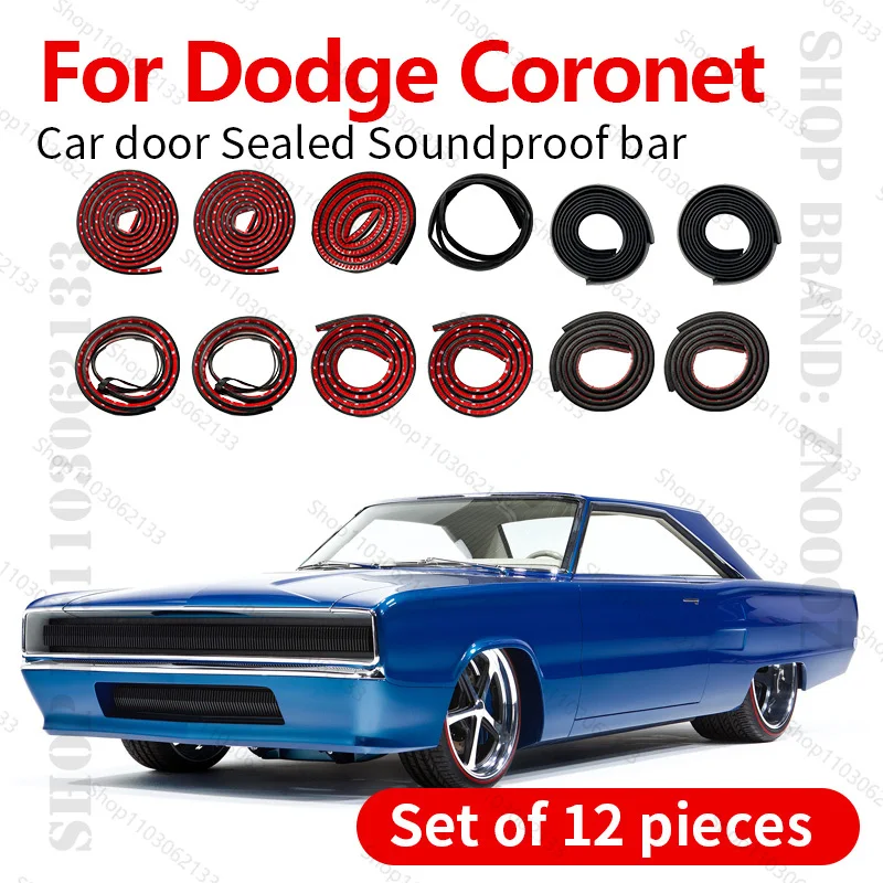 

1949-1959 для Dodge Coronet, уплотнительная лента для двери автомобиля, резиновая двухслойная уплотнительная лента, звукоизоляционное уплотнение, пылезащитная уплотнительная лента, 12 шт.