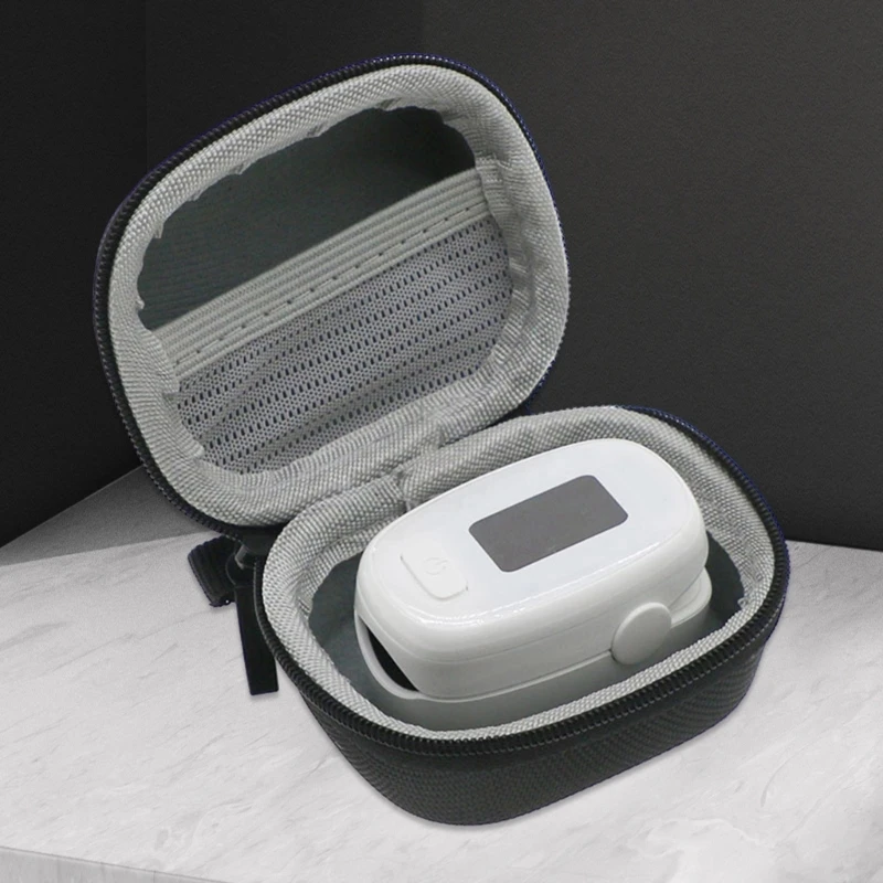 Storage Case with Convenient Closures Shockproof for Fingertip Oximeter