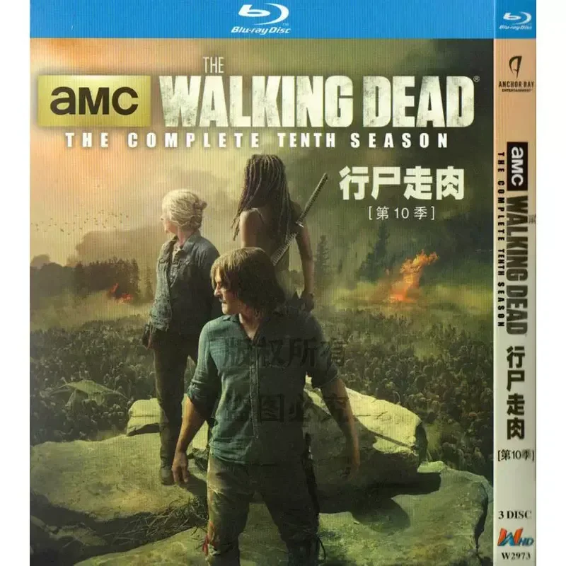 American Action Thriller Horror TV Series The Walking Dead Season 1 to 10 Blu-ray BD High Definition 26 Discs