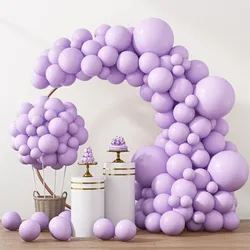 Pastel Purple Balloons Different Sizes  5/10/12/18 Inch for Garland Arch, Purple Latex Balloons for Birthday Baby Lilac