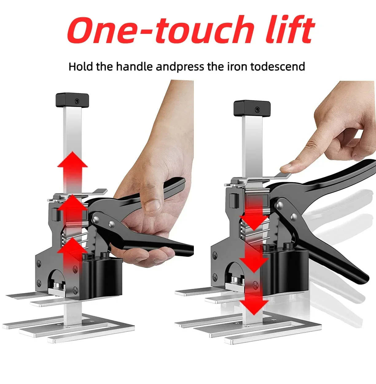 Furniture Lifters jack Tools Labor Saving Arm Jack 2 Pack Hand Lifting Jack for Cabinets and Wall Tile Height Adjuster