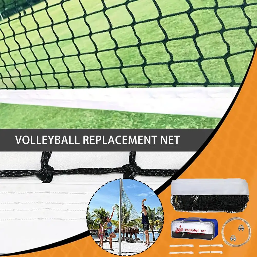 

Beach Volleyball Replacement Net Professional Sport Net Training Outdoor Portable Volleyball Standard Net Tennis K6q9