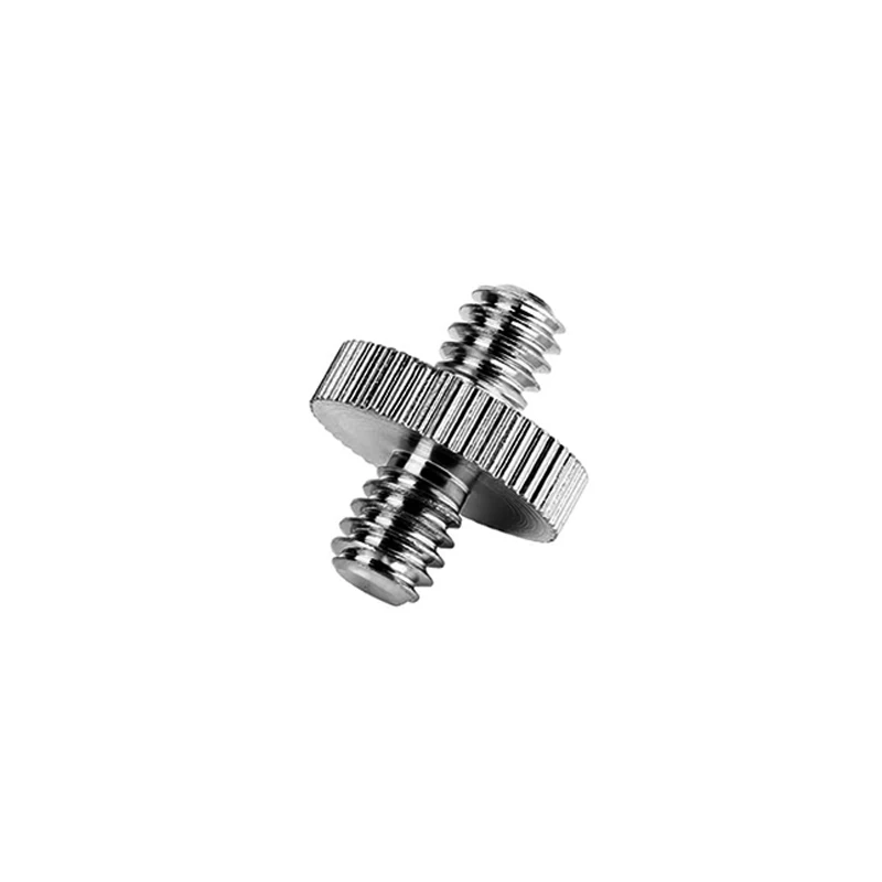 Für Kamera 1/4-Zoll-Stecker auf 1/4-Zoll-Stecker Stativ-Mikrofon-Schraubgewinde Standard-Stiftgewindehalterung Stativschrauben Doppelkopf-Konverter – Detail 4