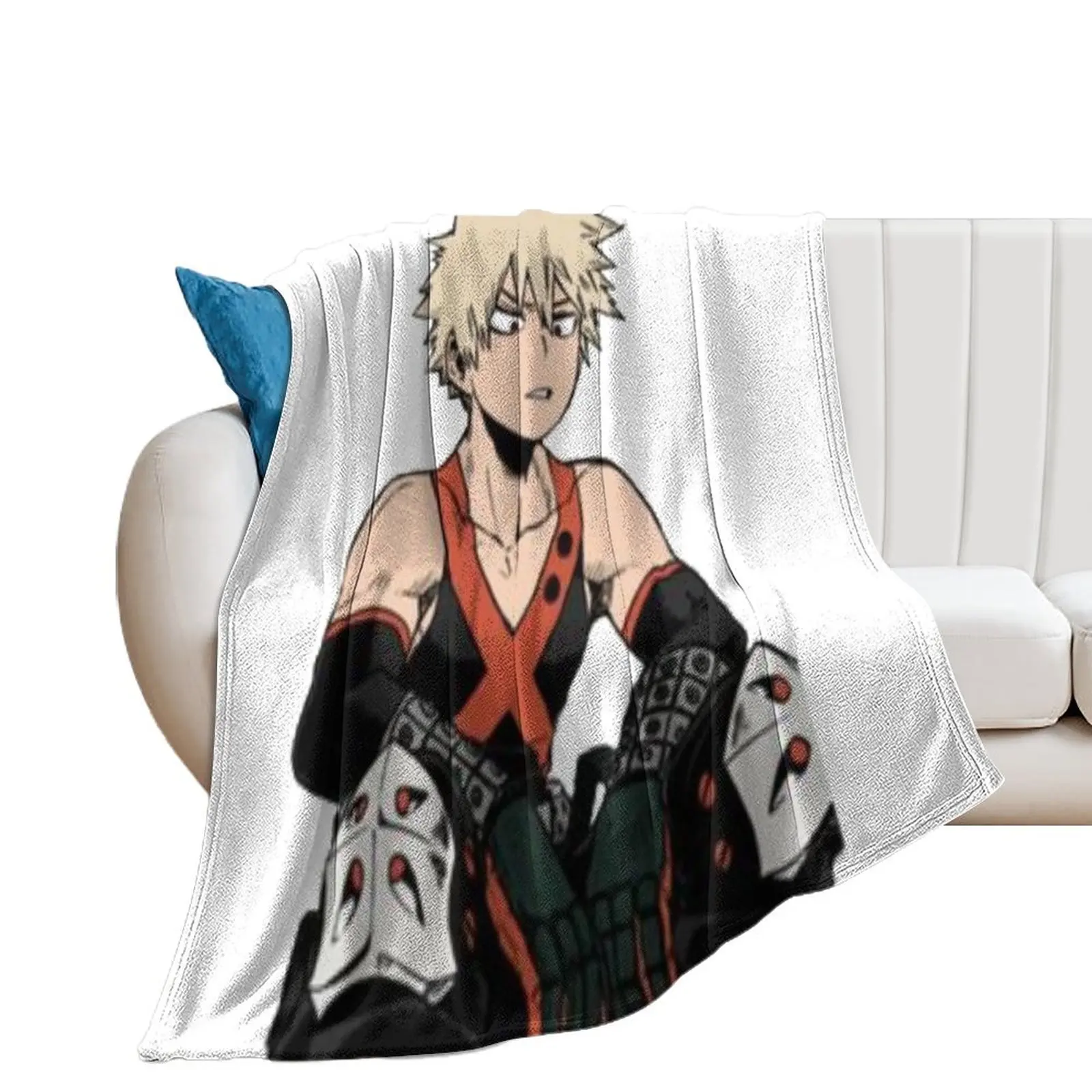 Bakugou Katsuki Throw Blanket manga valentine gift ideas Blankets