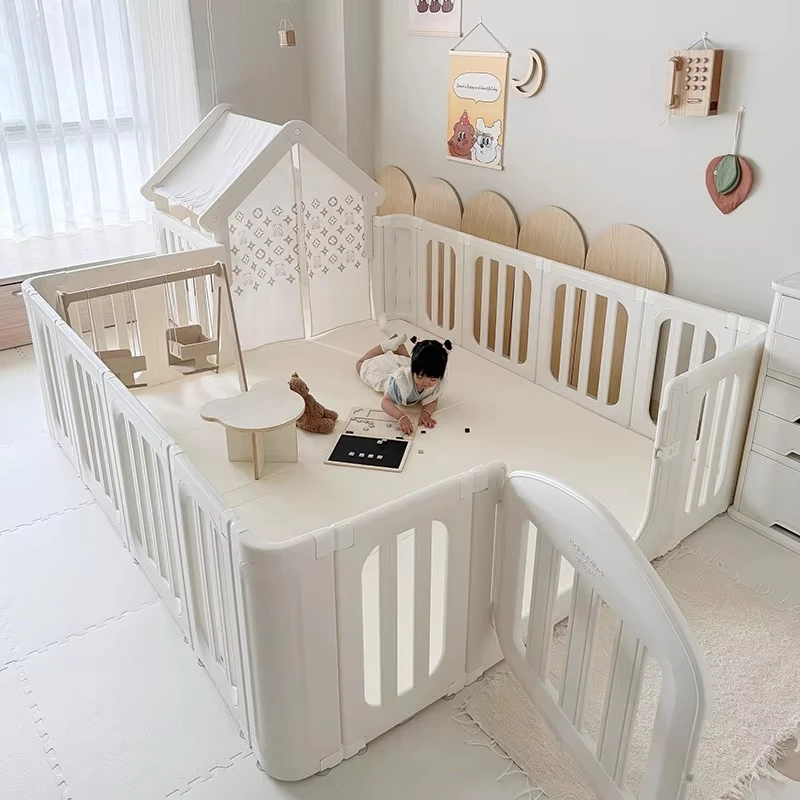 Large baby play fence Multi-combination playground Indoor foldable playground Safety plastic fence Children