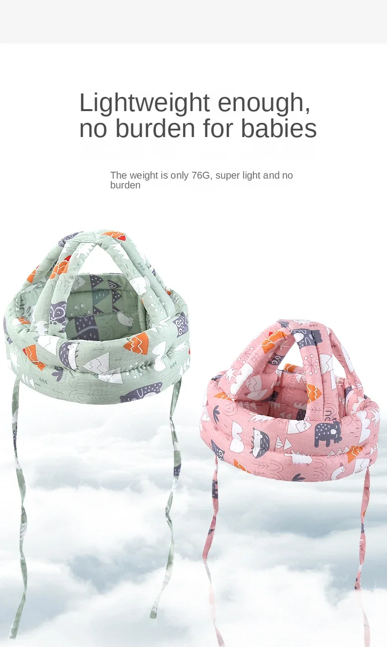 Anti-collision Protective Hat Baby Safety Helmet Soft Comfortable Head Security & Protection Adjustable Hats Baby Toddler Cap