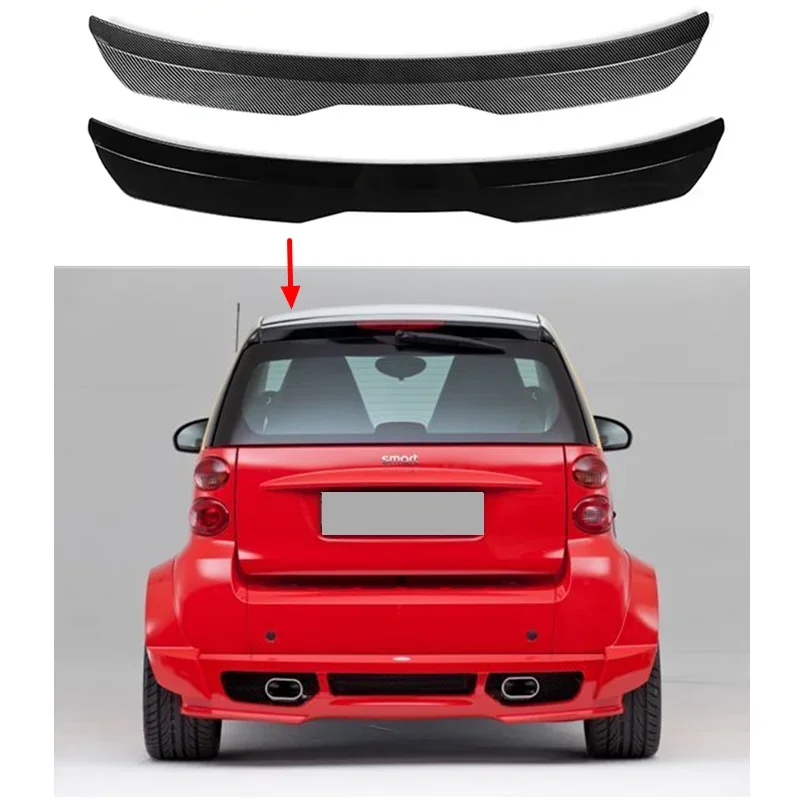 

Car Roof Spoiler Tail Wing For Smart fortwo 453 451 Rear Wing Stick-on Perforated Trunk Spoiler Car Adaptations Tail