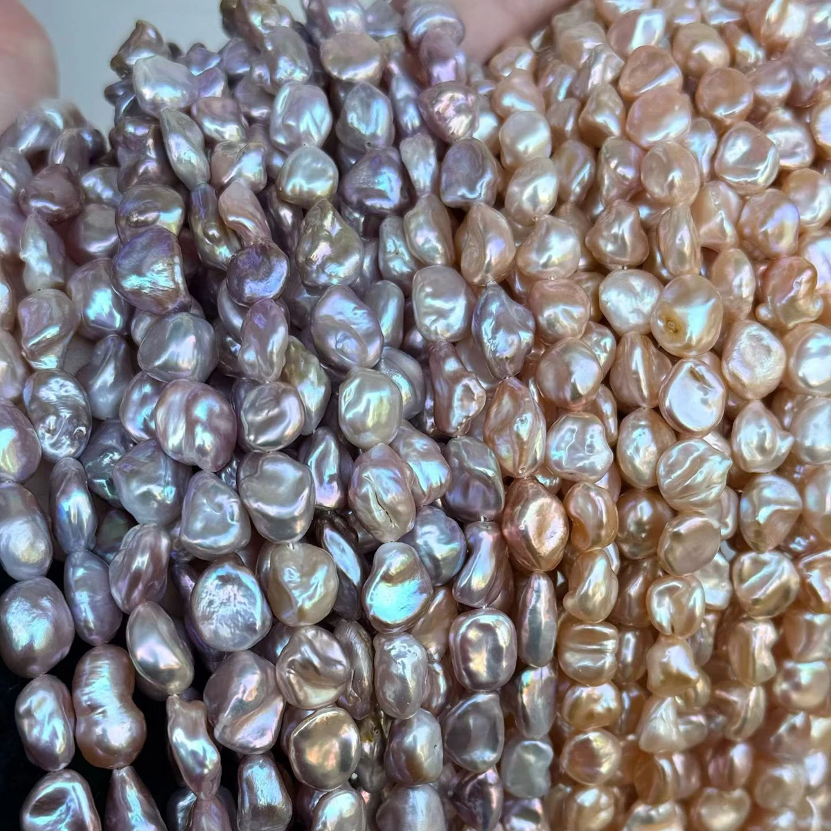 

9-10mm Natural Freshwater Baroque Pearls Irregular Loose Beads Genuine for DIY Jewelry Making Necklace Bracelet