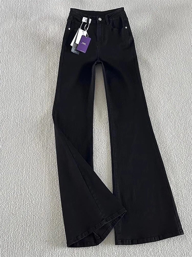 

American Sle Cleanfit Fce Lined Men's Jeans High Waist Straight Leg Slimming Bootcut Pants Casual Wear Teenager Suitable