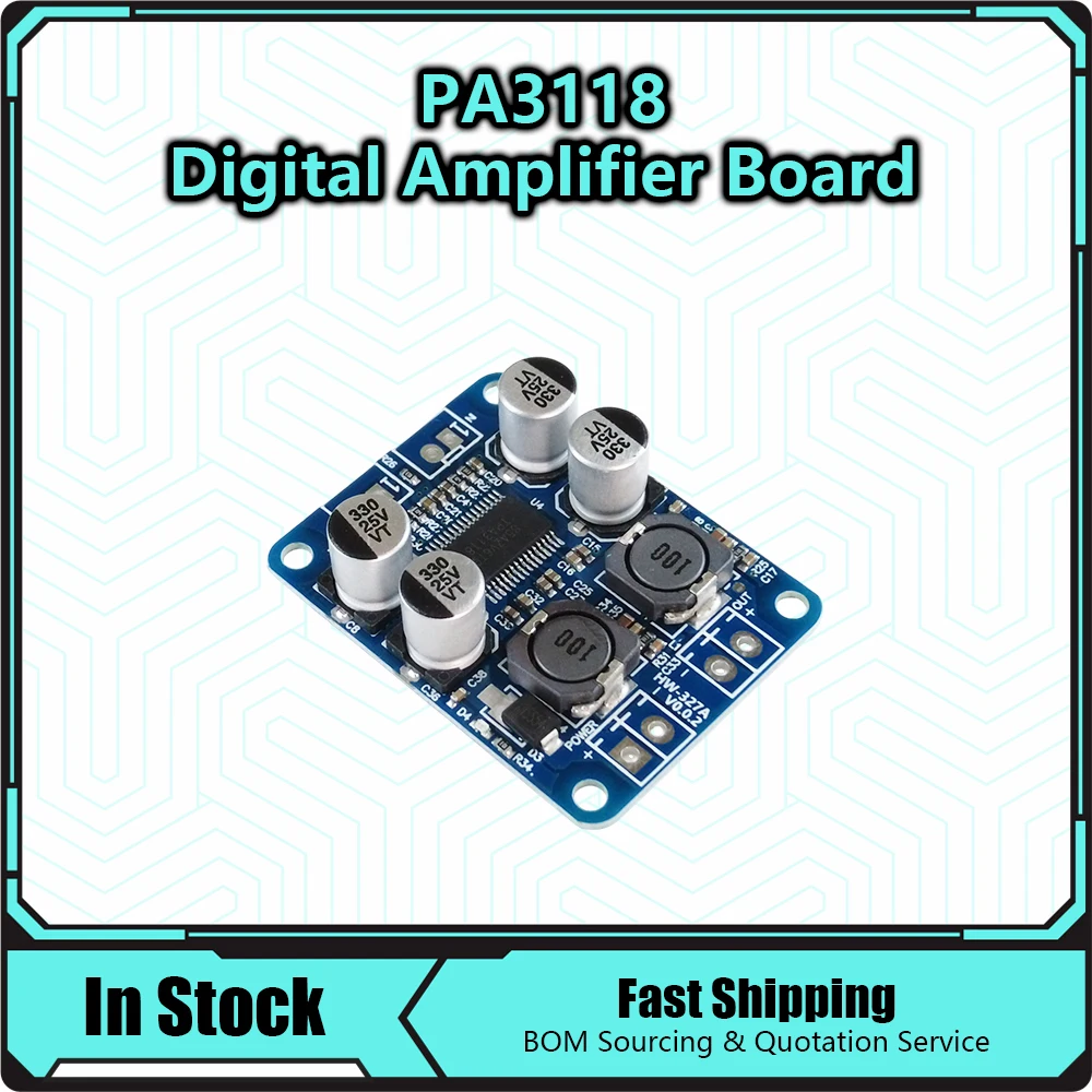 TPA3118 32Pin Chip Original  60W DC 12V-24V Mono Digital Audio Power Amplifier Board Amp Module