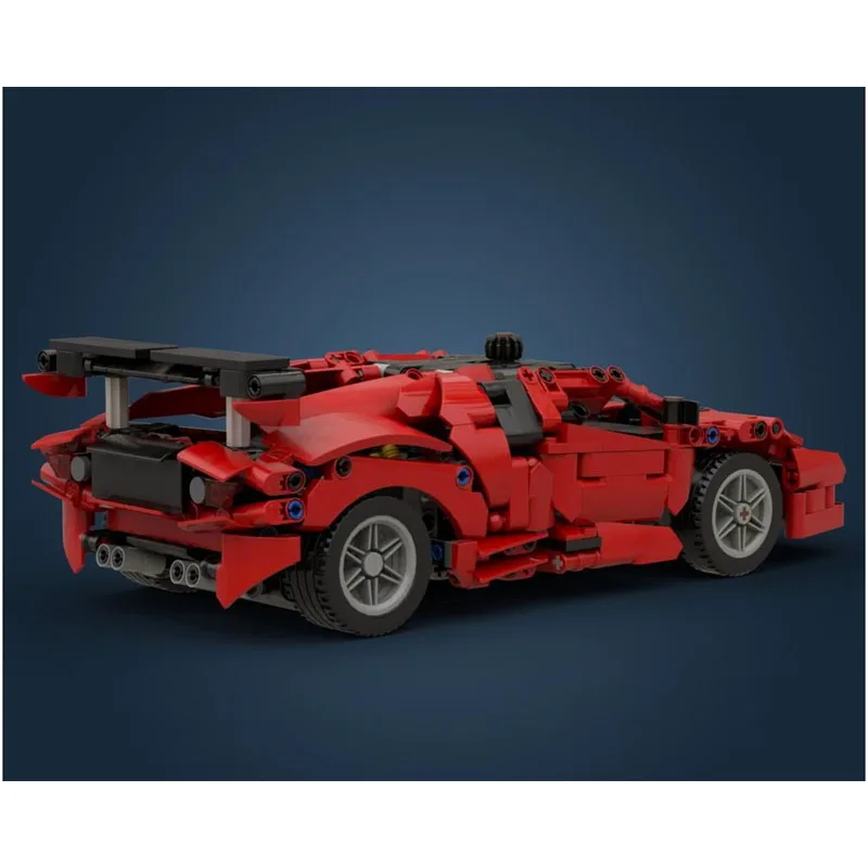 

MOC-239304 Classic New Iconic Red Supercar Building Block Model, 837 Pieces, Creative Birthday Toy Gift for Boys and Children