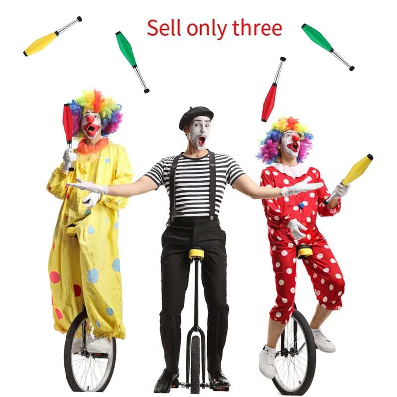 ABUM-3 Pcs Juggling Stick Juggling Prop Stage Juggling Sticks Stage Performance Sticks Juggling Clubs Beginner