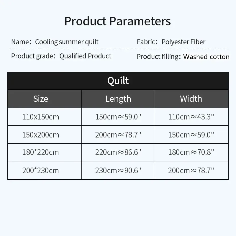 1PC Water Washed Cotton Quilt Summer Cool Quilt Summer Air-conditioned Quilt Suitable for Bedroom Living Room Family Use