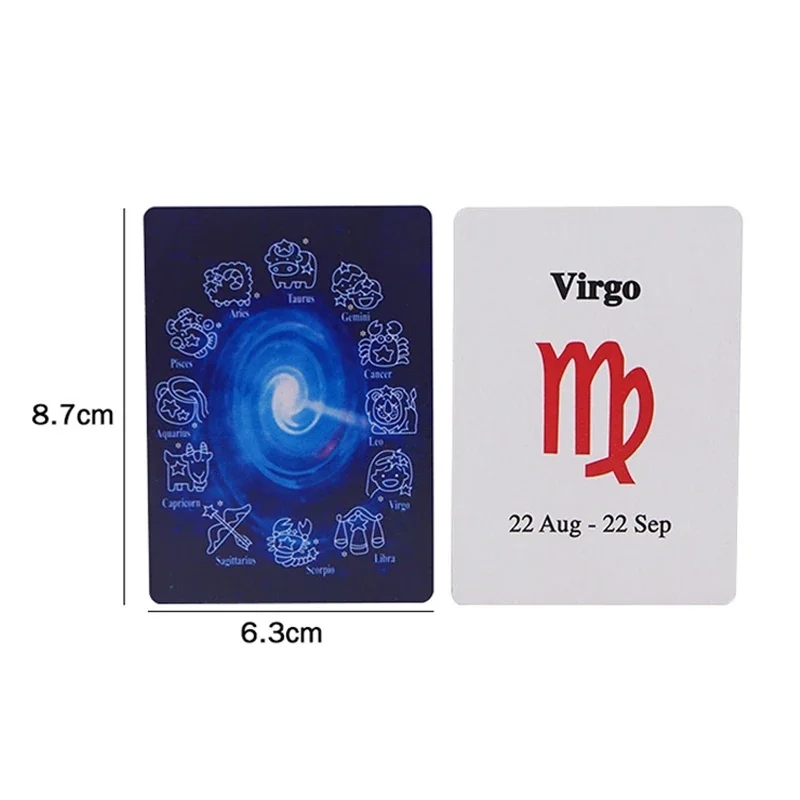 12 Constellation Prophecy Cards Magic Tricks Prediction Magia Close Up Street Gimmicks Mentalism Prop Illusions Comedy Accessory