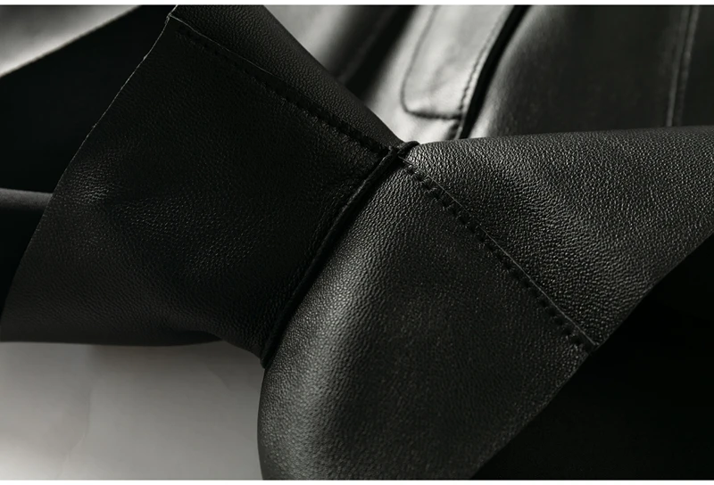Pantaloni ort slim fit a vita alta Pantaloni bootcut in vera pelle eep Pantaloni casual a gamba dritta Faion da donna Autunno Inverno