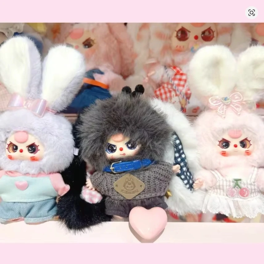 

Новая детская три мини-макарон, серия «Маленький кролик», виниловая слепая коробка, украшение для игры в прилив, подвеска, креативная милая кукла, игрушка, подарок для девочки