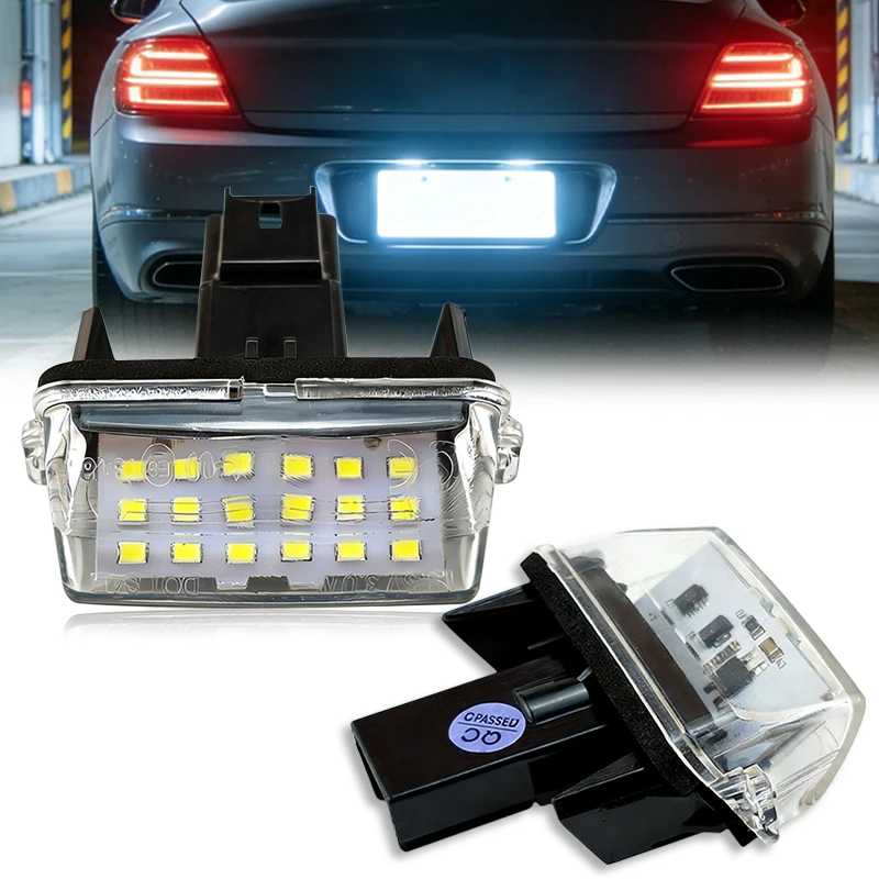 2PCS License Plate Light Lamp For Toyota Verso E`Z YARIS LEVIN CAMRY V50 VERSO COROLLA AURIS AVENSIS 81270-0F020 81270-02131