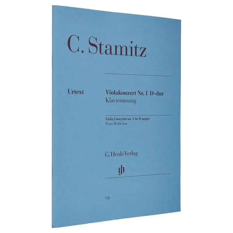 

HN758 C Stamitz Viola Concerto D Major Gertsch Norbert G Henle Verlag 9790201807584 Book