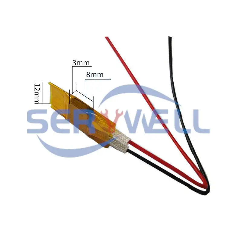 2pcs Low Power Universal PTC Heating Core Constant Element Temperature Thermostatic Heater Plate 5V-220V 0.3W-20W 12x8x3mm