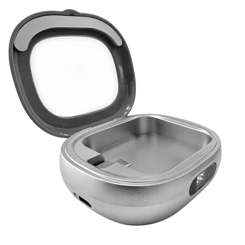 X12A-Charging Case For Oura Ring Gen 4& 3, Portable Travel Power Charger For Gen 4& 3 Models Silver