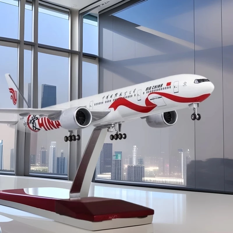 

Toy 1:157 Scale B777 Aircraft Air China Airlines Model 47cm With Light And Wheel Diecast Resin Airplane Collection Display Toys